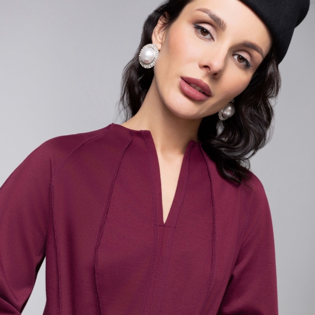 Платье-футляр Больше, чем просто платье (винное) 