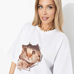 Футболка Мода-мания (с хитринкой). Состав: 65% п/э, 30% вискоза, 5% стрейч