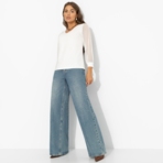 Блуза Попала в сказку (lactic). Состав: 65% п/э, 30% вискоза, 5% стрейч