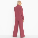 Брючный костюм Серьезный стиль (2 в 1, малиновый десерт). Состав: 65% п/э, 30% вискоза, 5% эластан