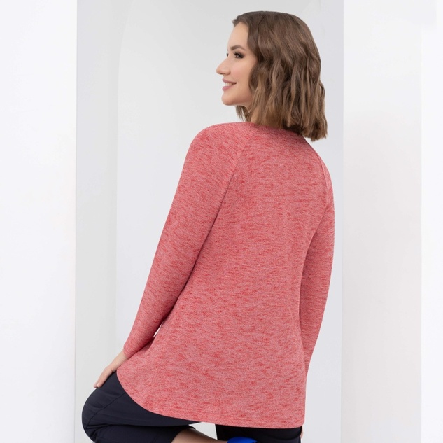 Блуза Живем красотой (алый) 