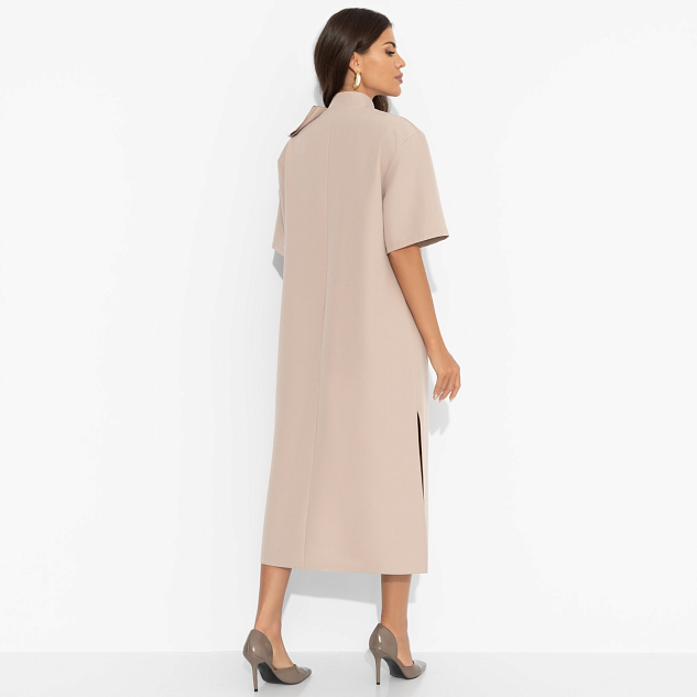 Платье Сияние глянца (nude)