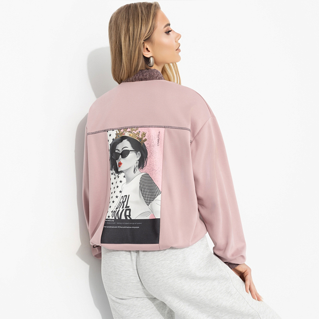 Бомбер Нас не догонят (пыльная роза) 