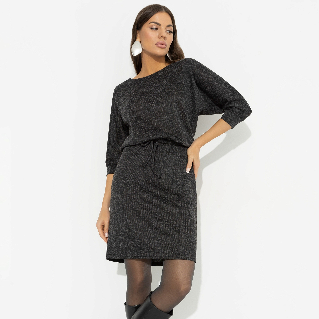 Платье Язык любви . Состав: 65% п/э, 30% вискоза, 5% спандекс