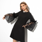 Платье Случайная магия (блэк). Состав: 95% п/э, 5% эластан