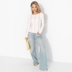 Лонгслив Громкий тренд (нежное чувство). Состав: 97% хлопок, 3% лайкра