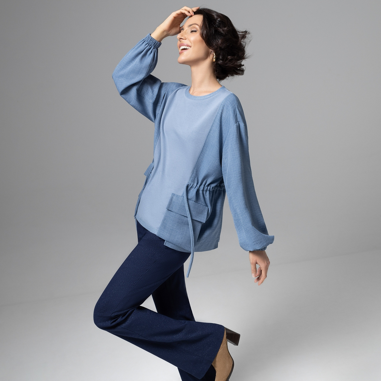 В котором удобно жить (голубой). Состав: 65% полиэстер, 30% вискоза, 5% спандекс