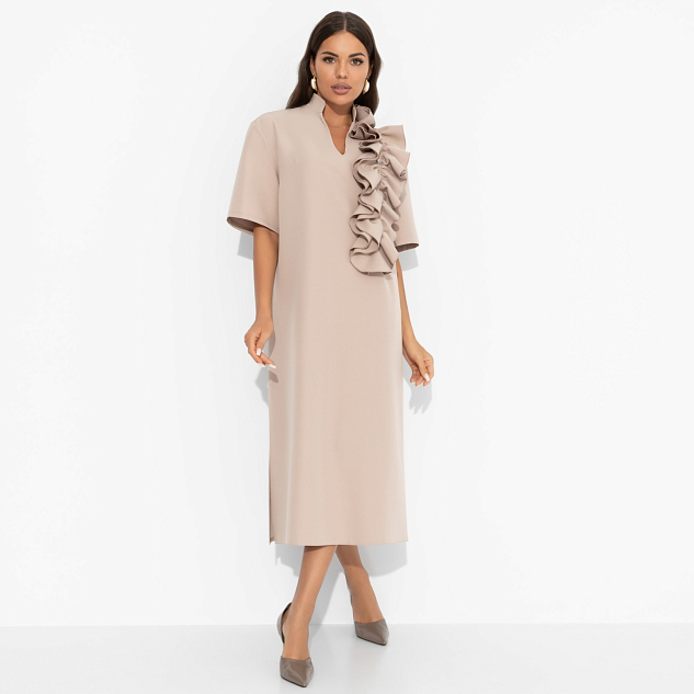 Платье Сияние глянца (nude)