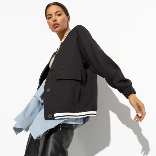 Бомбер Бунтарка (black) 