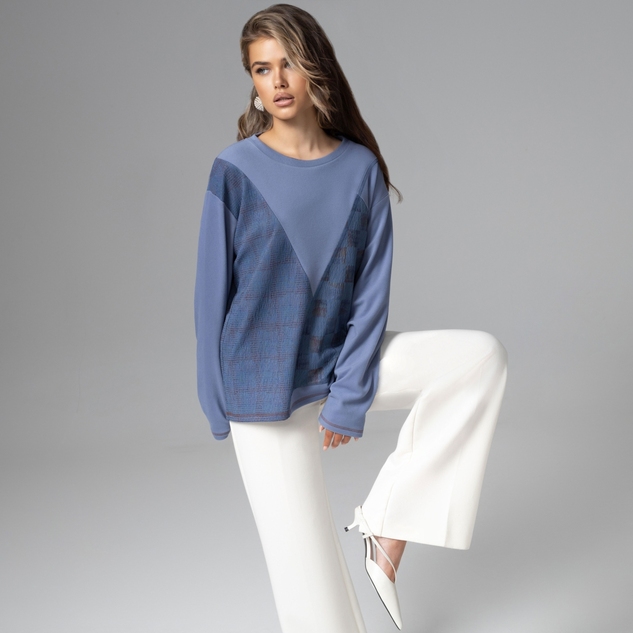 Лонгслив Стиль вне закона (голубой) 