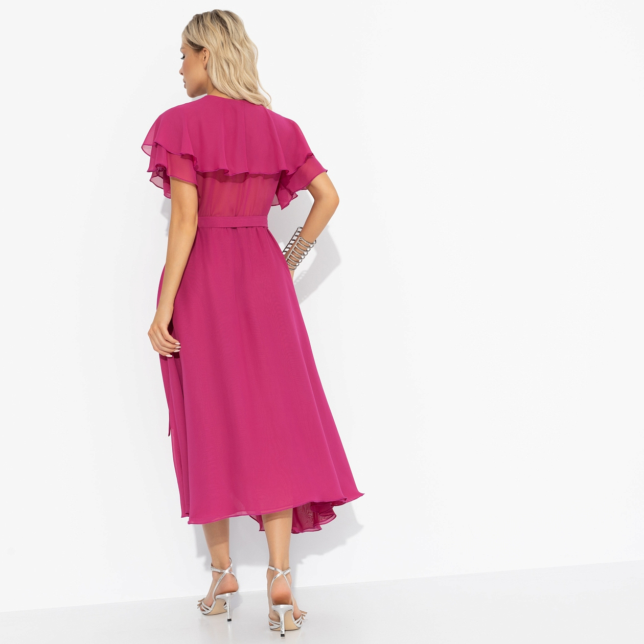 Платье Счастье влюбленности (фуксия). Состав: 100% п/э