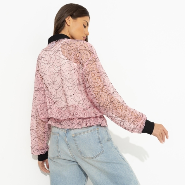 Бомбер Эпичный шик (розовый пион) 