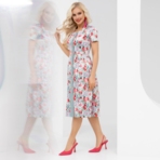 Платье Иду при параде. Состав: 68% вискоза, 29% полиэстер, 3% спандекс