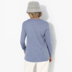 Лонгслив Мелодия цвета (голубой). Состав: 65% полиэстер, 30% вискоза, 5% эластан