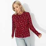 Лонгслив Личный стандарт (спелая вишня). Состав: 100% вискоза