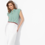 Блуза Свежая подборка (мята). Состав: 95% п/э, 5% эластан