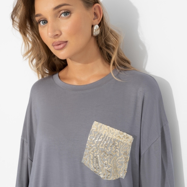 Футболка Красиво живу (серая) 