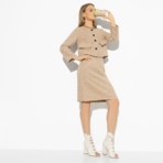 Костюм с юбкой Не вижу препятствий (2 в 1). Состав: 50% хлопок, 50% полиэстер