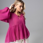 Блуза Секретный ингредиент (фуксия). Состав: 98% п/э, 2% спандекс