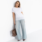 Футболка Романтика с перчинкой. Состав: 65% п/э, 30% вискоза, 5% стрейч