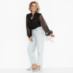 Блуза Вечная привилегия (блеск). Состав: 98% п/э, 2% спандекс