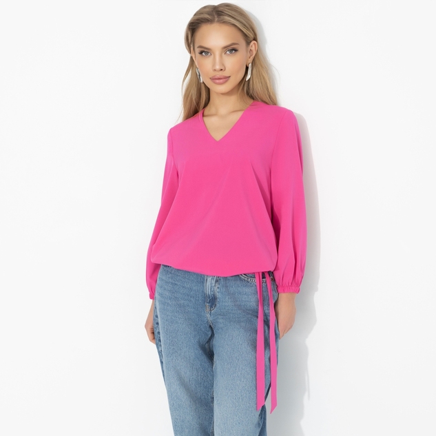 Блуза В зоне внимания (розовый пион) 