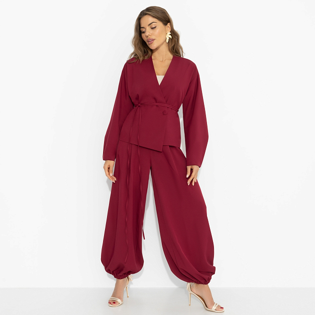 Брючный костюм Стиль говорит (2 в 1, рубин) 