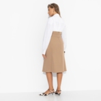 Местная знаменитость (бежевая). Купить женский Юбка оптом от производителя.