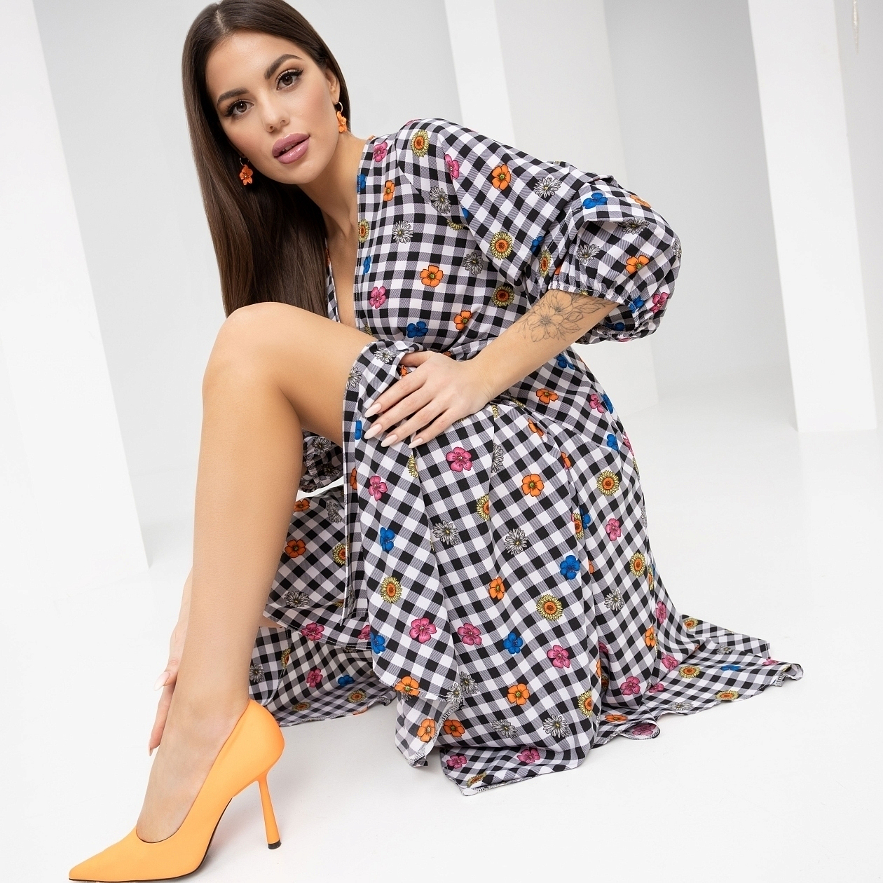 Платье Чья-то заветная мечта (прованс, с поясом). Состав: 95% п/э, 5% спандекс