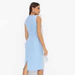 Платье-футляр Главная леди (blue). Состав: 95% п/э, 5% эластан