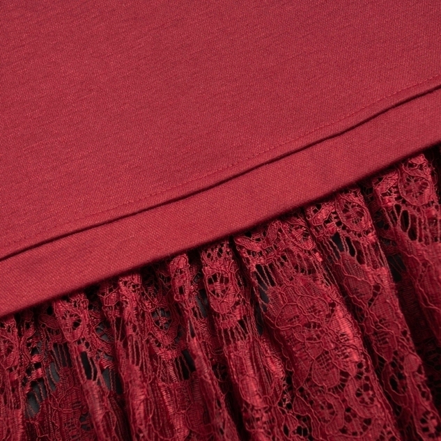 Платье История в кружевах (бордо) 