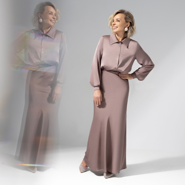 Юбка Мыслить иначе (cappuccino) 