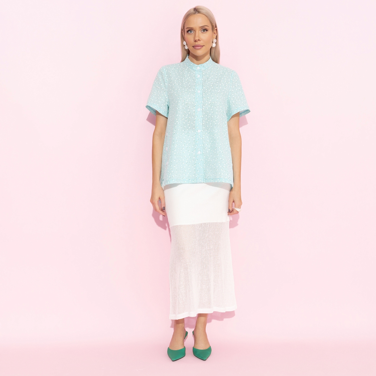 Позитивный посыл (мятный). Состав: 100% хлопок