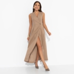 Платье Рождение богини. Состав: 40% полиэстер, 27% вискоза, 23% лён, 10% хлопок