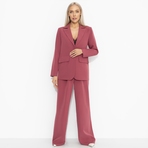 Брючный костюм Серьезный стиль (2 в 1, малиновый десерт). Состав: 65% п/э, 30% вискоза, 5% эластан