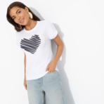 Футболка Красота без фильтров. Состав: 65% п/э, 30% вискоза, 5% спандекс