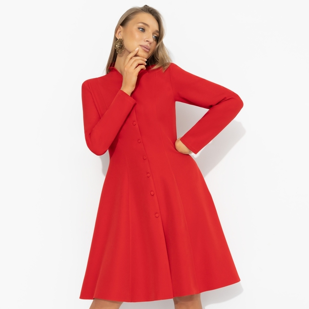 Платье Ревную себя (скандально-красное) 