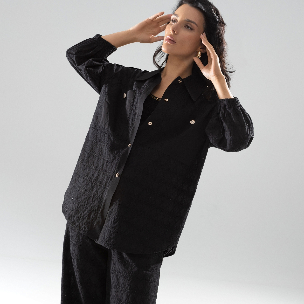 Пик элегантности (super black, с поясом). Состав: 90% хлопок, 10% вискоза