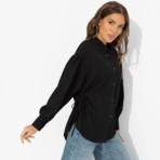 Невозможно оторваться (черная). Состав: 38% лен, 30% вискоза, 30% п/э, 2% спандекс