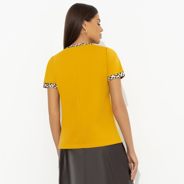 Футболка Стильное сочетание (оранжевая) 