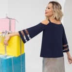 Блуза Безграничное наслаждение. Состав: 95% п/э, 5% эластан