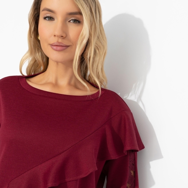 Туника Вам письмо (бордовая) 