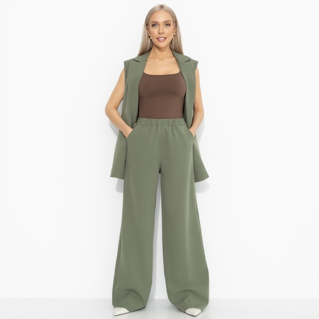 Брючный комплект Сценарий успеха (хаки, 2 в 1) 