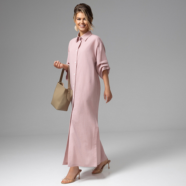 Платье-рубашка В правильном настроении (с ремешком) 