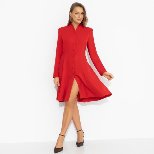 Платье Ревную себя (скандально-красное) 