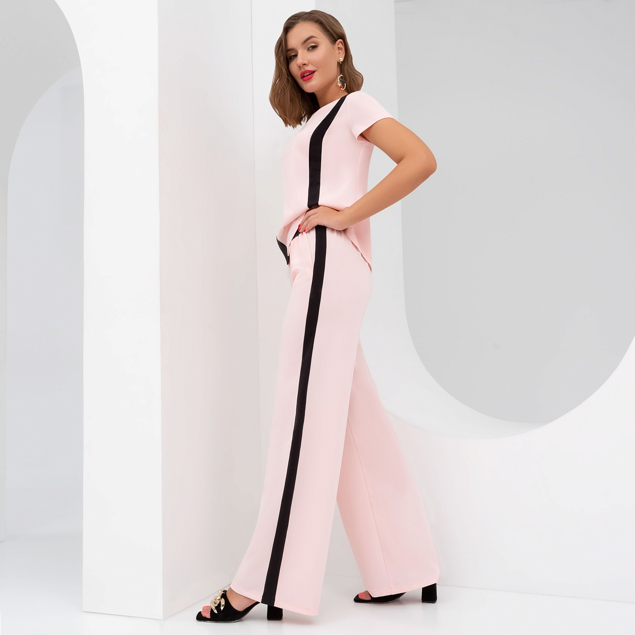 Брюки Энергия утра. Состав: 72% п/э, 22% вискоза , 6% эластан