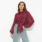 Блуза Привлекаю удачу (бордо). Состав: 100% полиэстер