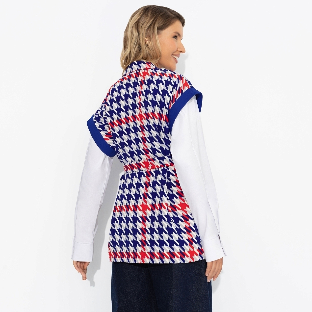 Модное измерение (яркий, с поясом). Состав: 95% п/э, 5% спандекс