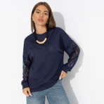 Роскошь без пафоса (синий). Состав: 65% п/э, 30% вискоза, 5% спандекс