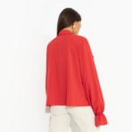 Блуза Гипнотический стиль (красная). Состав: 95% полиэстер, 5% эластан